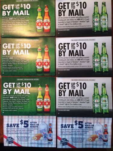 beer-rebate-lot-70-value-heineken-dos-equis-pbr-xx-pabst-blue-ribbon