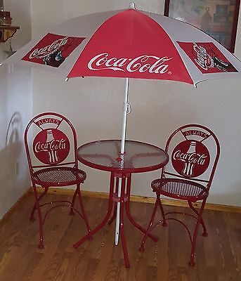 cola table chairs coca bistro umbrella soda breathtaking