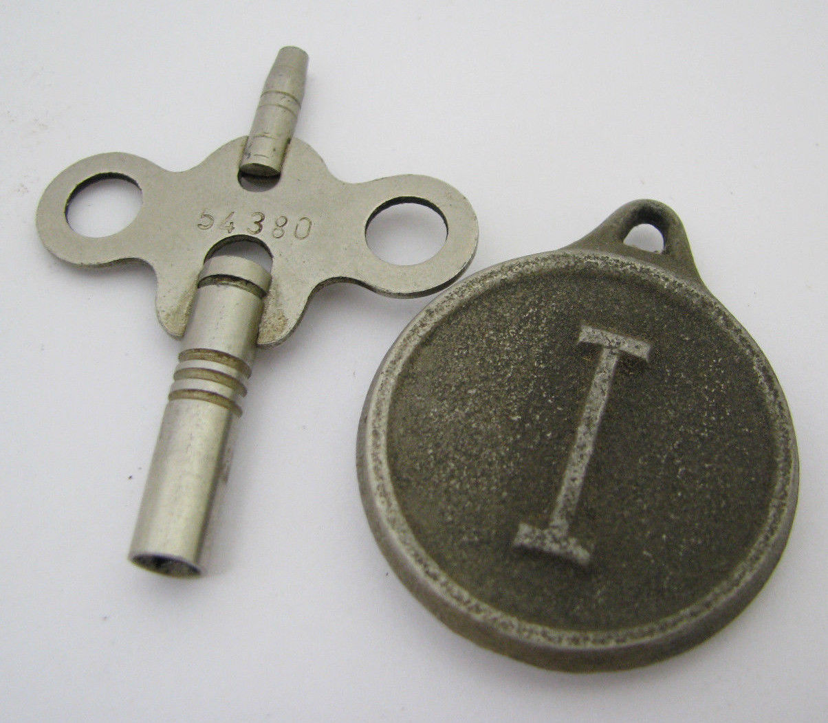 ANTIQUE INGRAHAM MANTEL CLOCK KEY & PENDULUM SET PARTS REPAIR