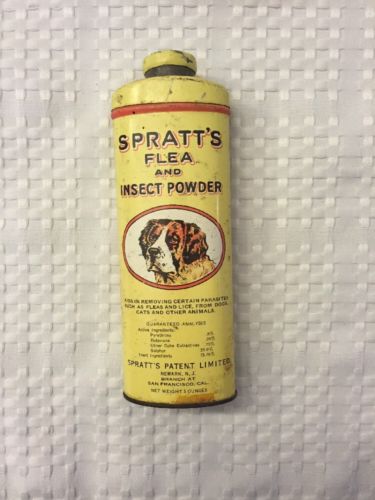 Vintage Spratt's Insect And Flea Powder Tin -- Antique Price Guide ...