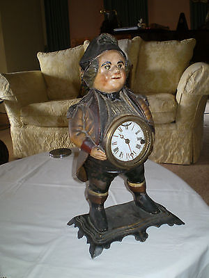 Antique American blinking eye clock patented1859 Bradley Hubbard ...