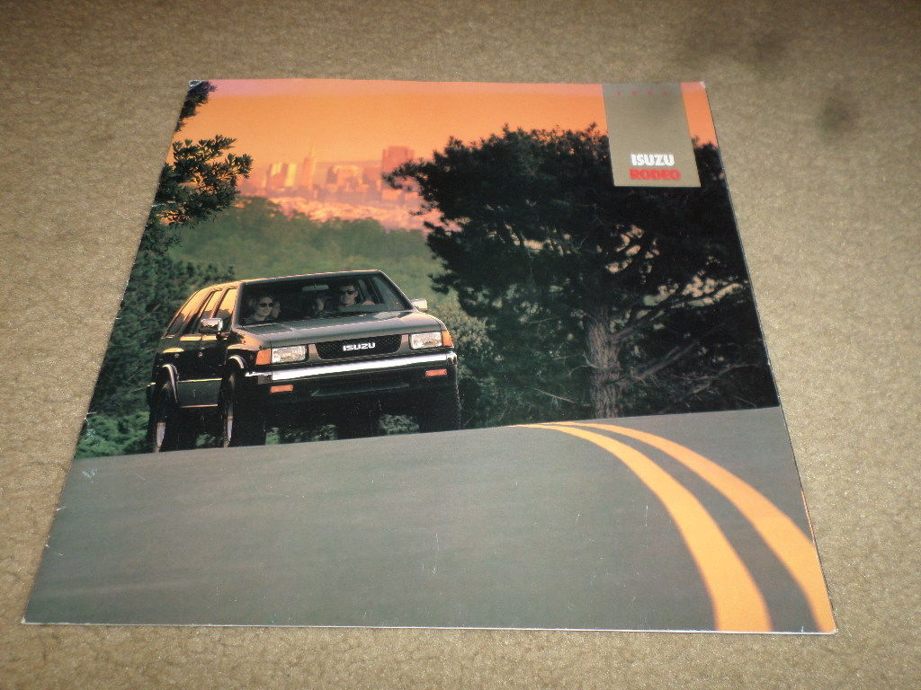 1992 Isuzu "Rodeo" Car Truck Dealer Sales Brochure Antique Price