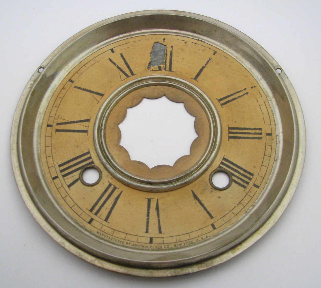 ANTIQUE ANSONIA KITCHEN CLOCK DIAL & PAN PARTS REPAIR Antique Price Guide Details Page