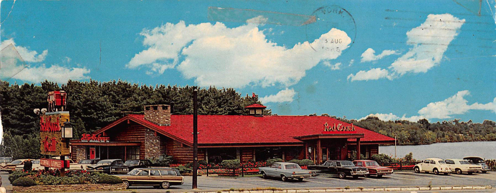 MASSACHUSETTS~FRAMINGHAM~RED COACH GRILL~WIDE POSTCARD~PC6539 -- Antique Price Guide Details Page MASSACHUSETTS~FRAMINGHAM~RED COACH GRILL~WIDE POSTCARD~PC6539 -- Antique Price Guide Details Page