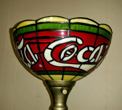 Coca Cola Tiffany Style Plastic Lamp Shade 12 For Floor Or Table Coca Cola Tiffany Style Plastic Lamp Shade 12 For Floor Or Table