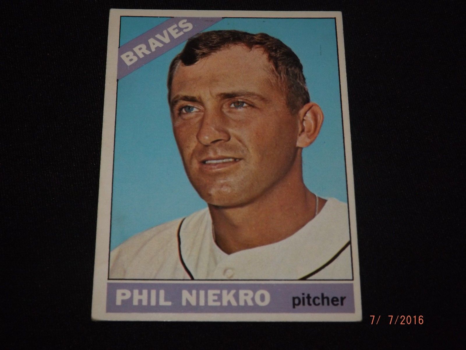 1966 Phil Niekro EX++++ THis CArd is 50 Years Old!!!! Antique Price