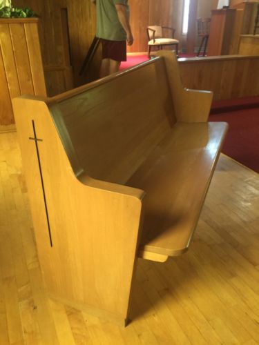 Salvaged Antique Walnut Church Pew Deacon S Bench Antique Price