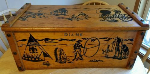 retro toy chest