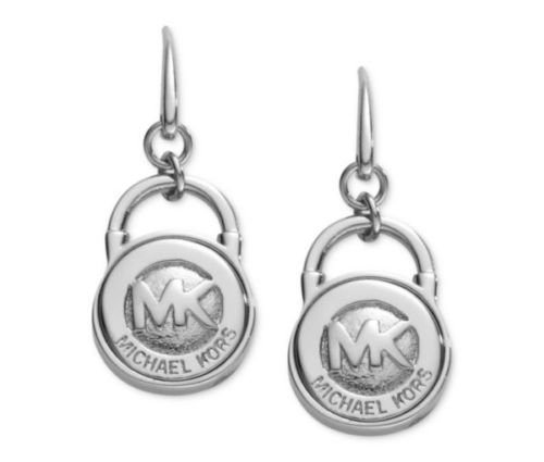 mk lock earrings