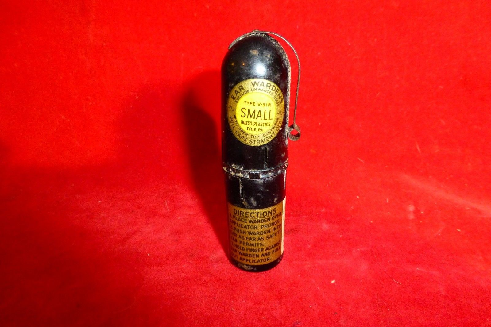 ANTIQUE DOCTOR'S 3 1/4" MEDICAL TIN EAR WARDEN / COMPLETE Antique