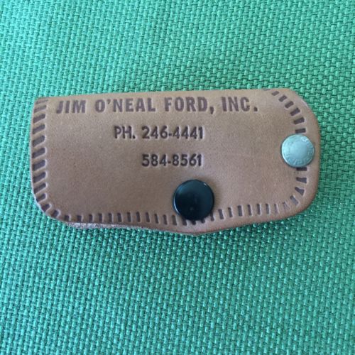 VINTAGE FORD LEATHER KEYHOLDER KEYCHAIN Antique Price Guide Details Page