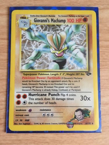 19959697 Giovannis Machamp Pokemon Card Gym Challenge 6