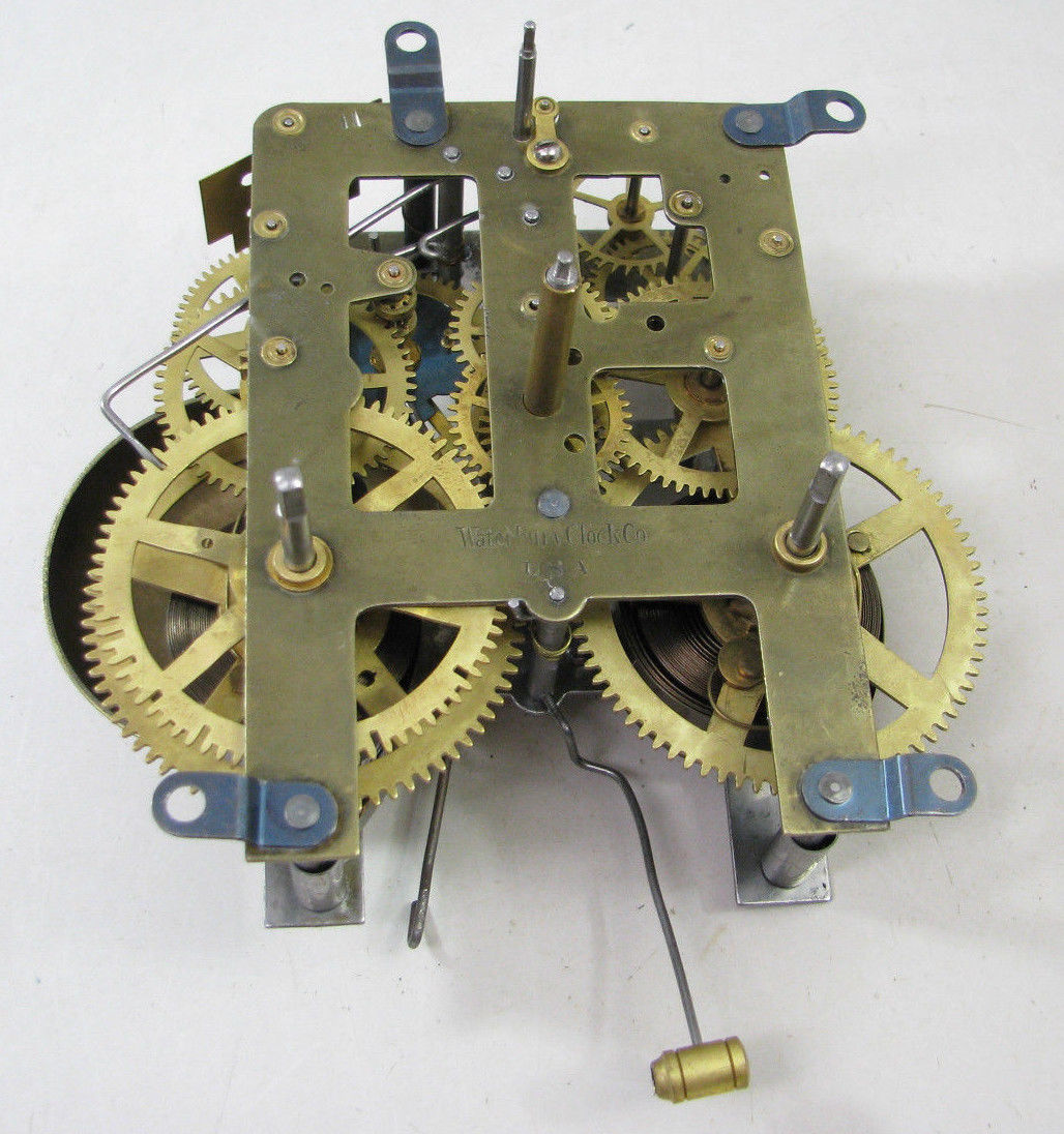 ANTIQUE WATERBURY MANTEL SHELF CLOCK MOVEMENT PARTS REPAIR Antique