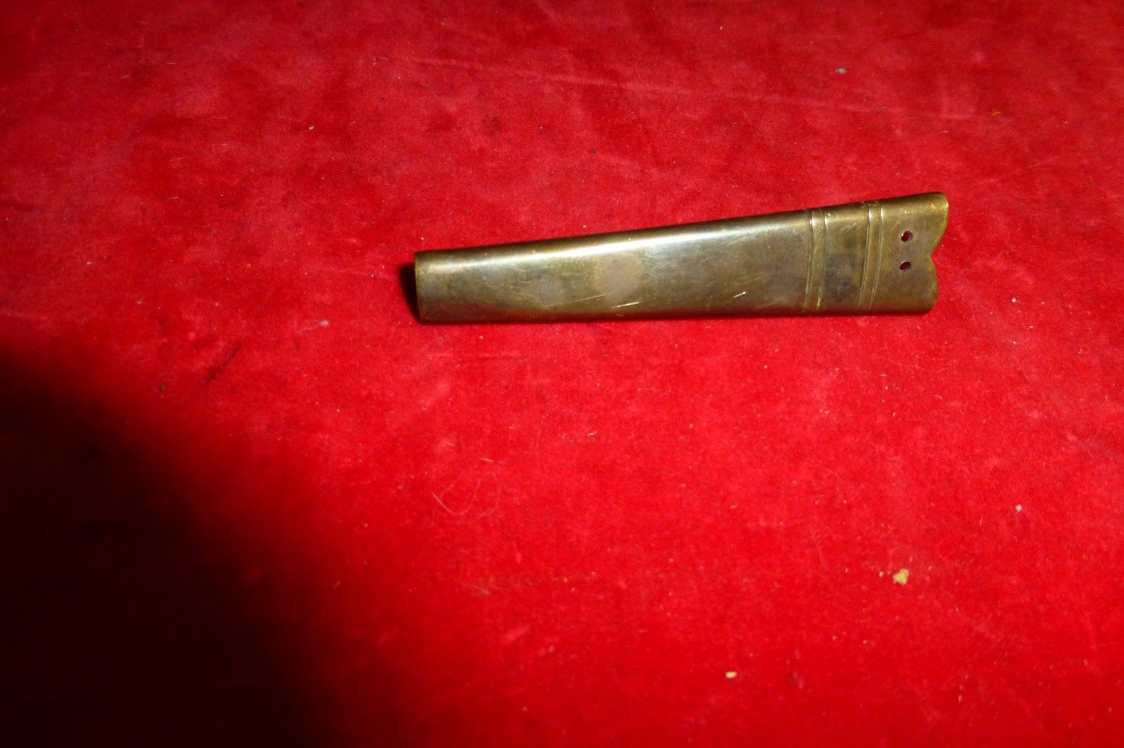 ORIGINAL CIVIL WAR ERA BRASS SCABBARD TIP FOR ENFIELD