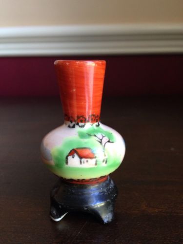 Miniature Vase H Kato Made In Occupied Japan Small Vintage