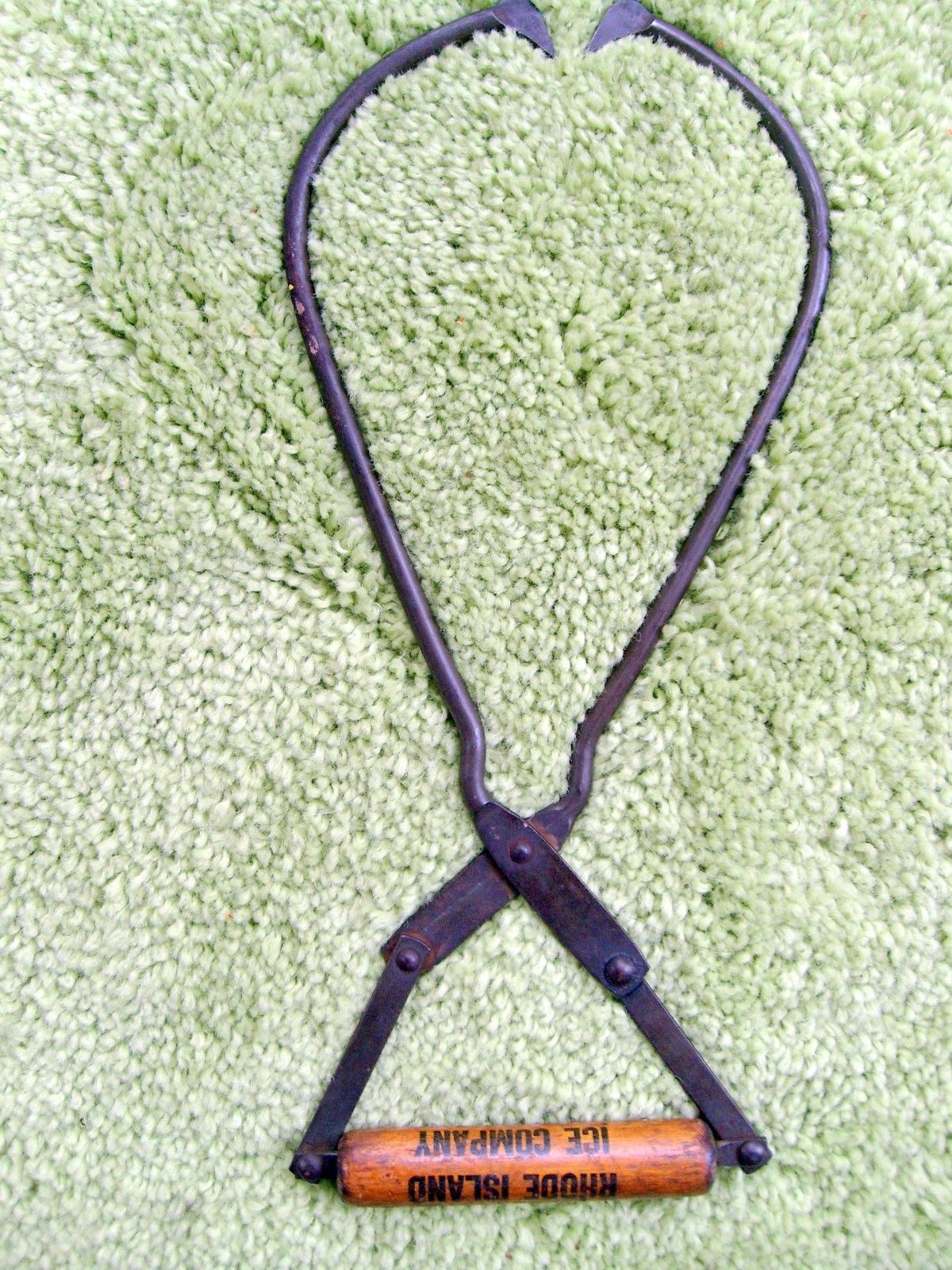 Antique ice block tongs Rhode Island Ice Company Antique Price Guide Details Page