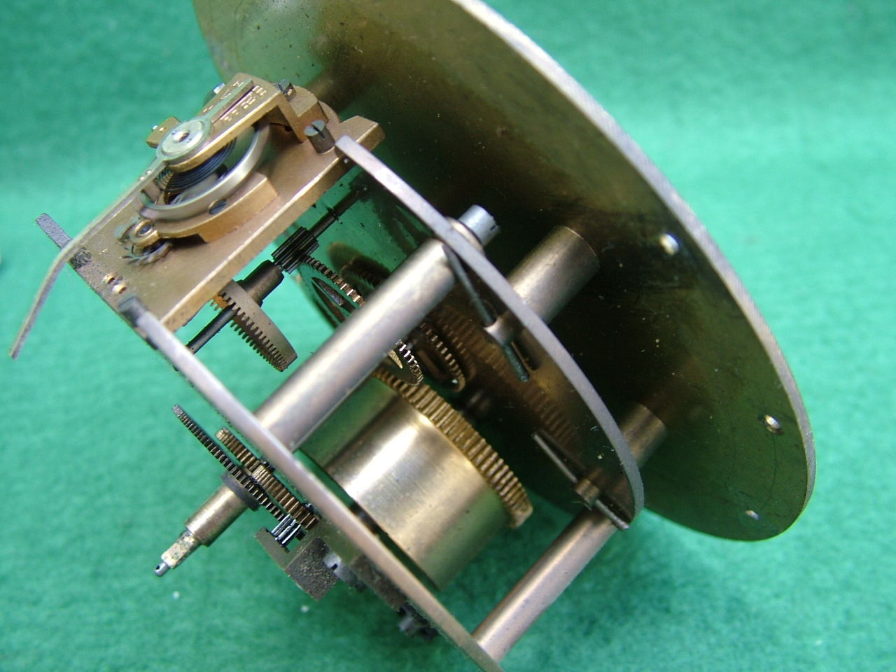 ANTIQUE FRENCH PLATFORM ESCAPEMENT 8 DAY CLOCK MOVEMENT PERFECT WORKING
