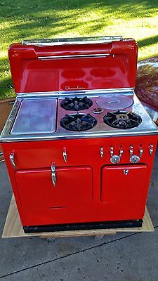 Chambers Stove / Oven - C 90 Deluxe - Freedom Red - Vintage 1950's ...