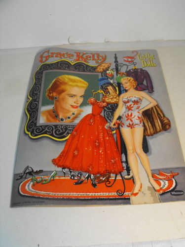 1956 Grace Kelly Cut out doll book, Whitman Publishing -- Antique Price ...