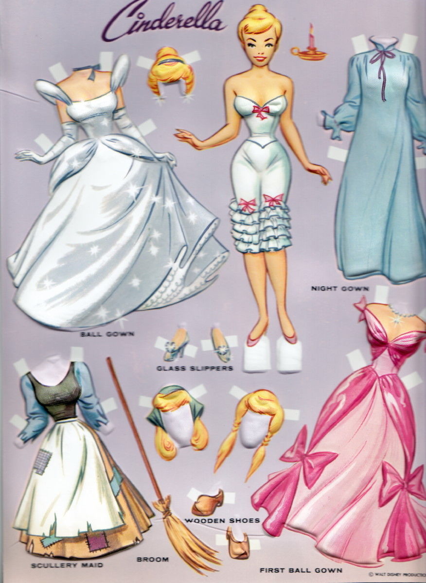 paper doll cinderella
