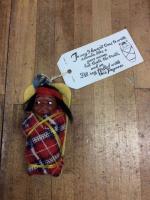 vintage indian doll with papoose