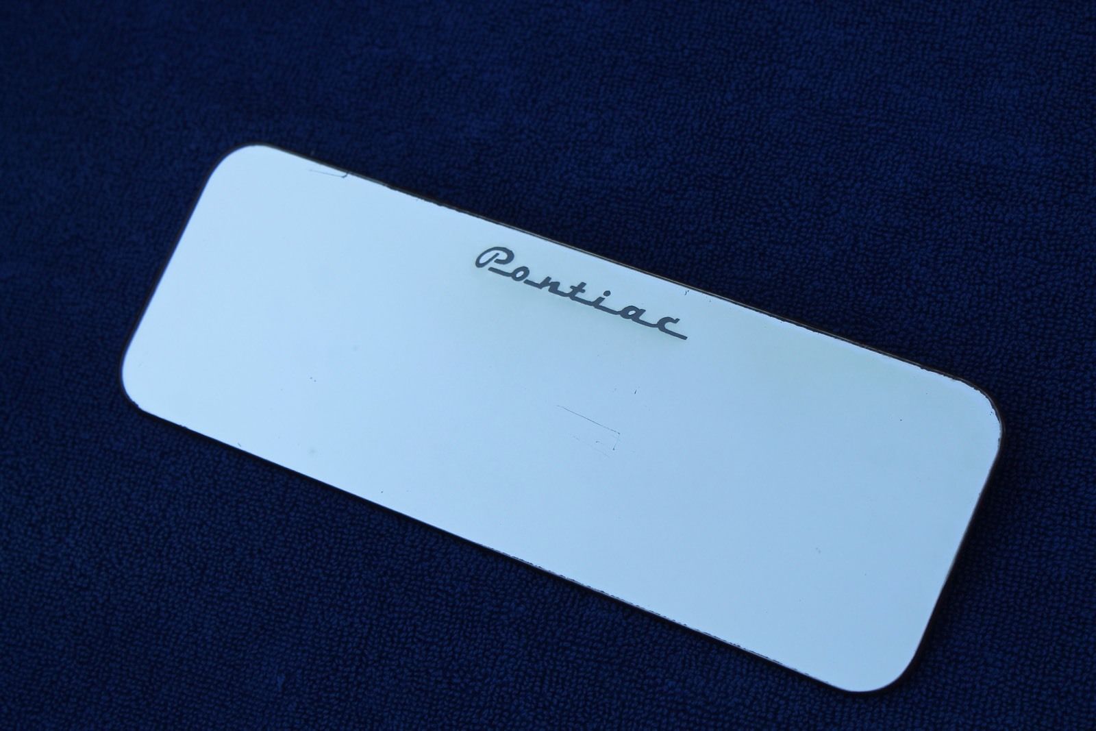 Vintage Pontiac Visor Vanity Mirror Clip On Accessory GTO Bonneville