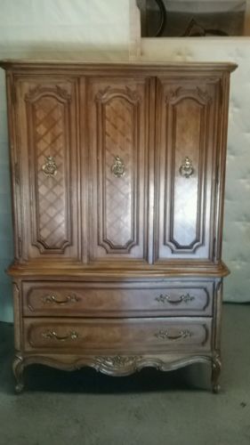 Five Piece Vintage French Provincial Bedroom Set By