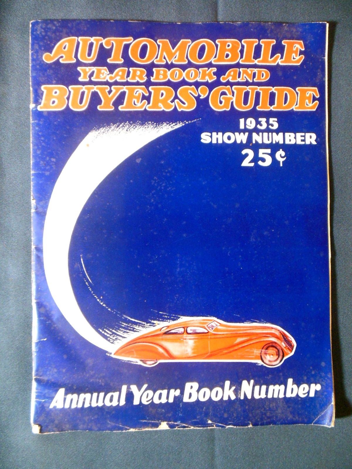 VTG**RARE** 1935 AUTOMOBILE YEARBOOK & BUYER'S GUIDE ART DECO