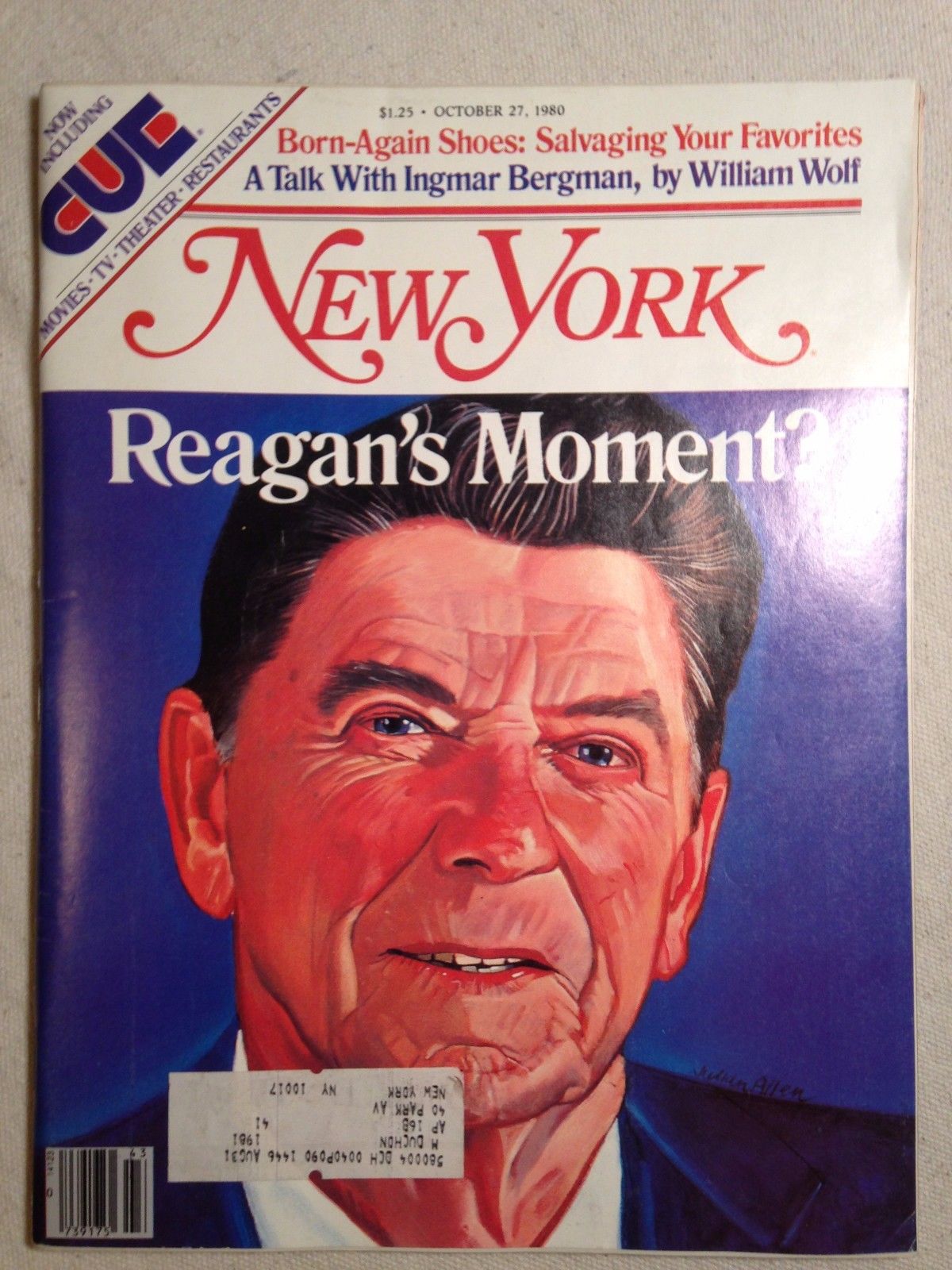 NEW YORK MAGAZINE RONALD REAGAN Presidential Campaign REAGAN'S MOMENT