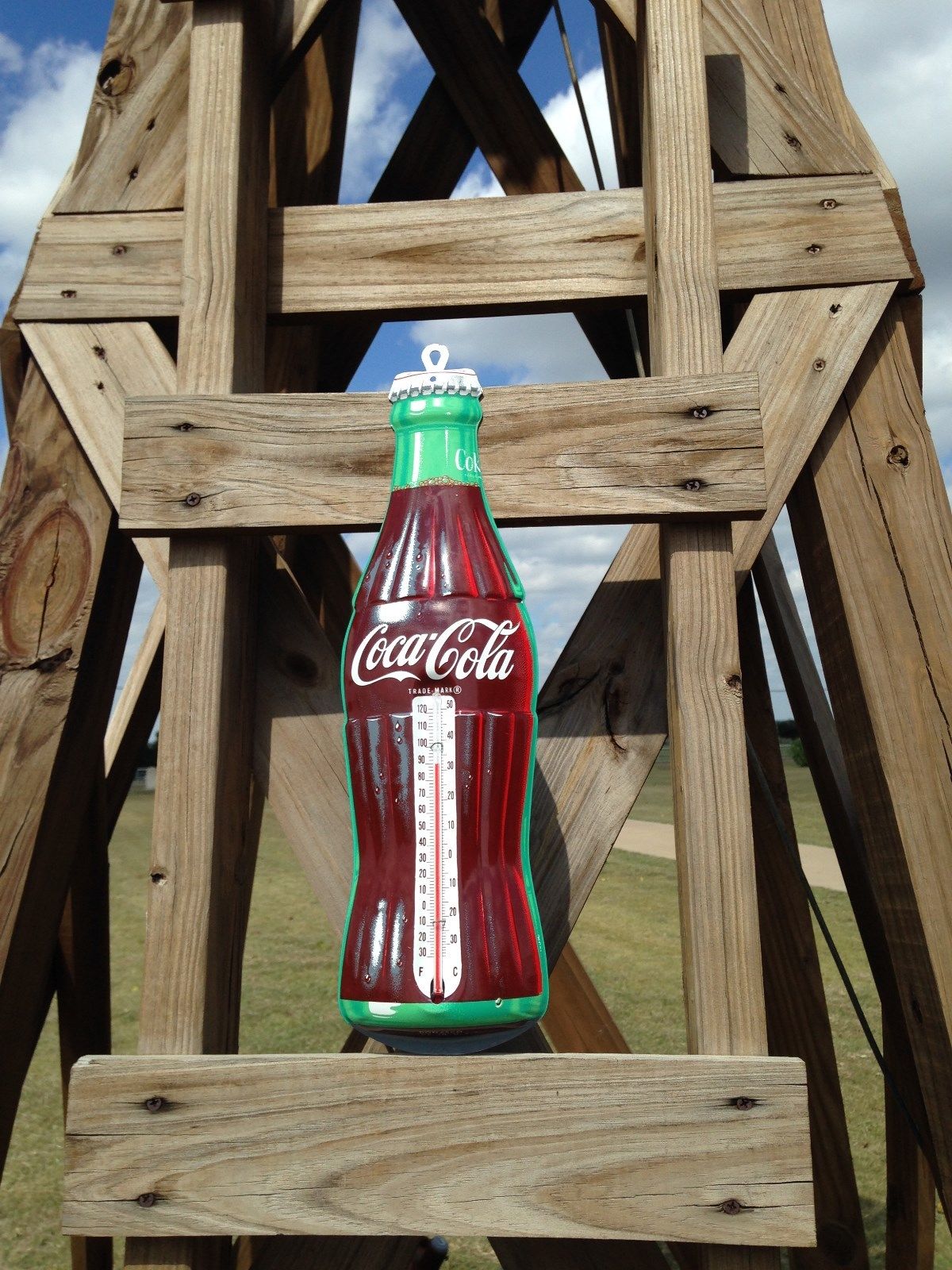 Coca Cola Thermometer Bottle Non Porcelain Donasco 50 60 s NEAR MINT coca-cola-thermometer-bottle-non-porcelain-donasco-50-60-s-near-mint