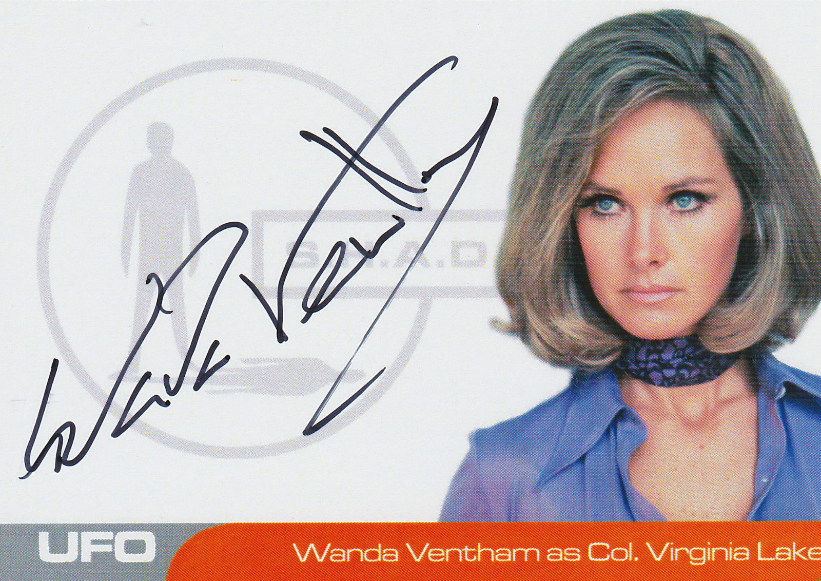 UFO Autograph Trading Card Wanda Ventham As Col Virginia Lake WV1