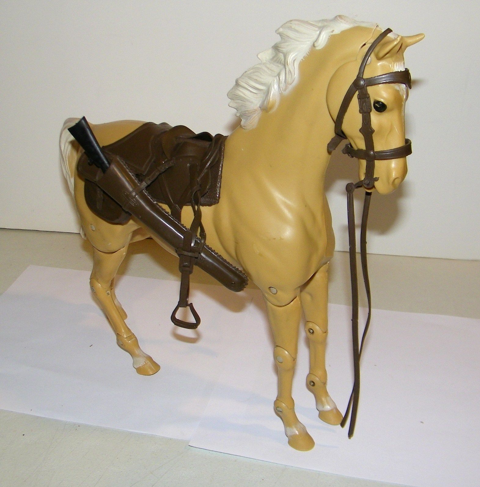 Vintage Marx Johnny West Comanche Thunderbolt Articulated Horse w ...