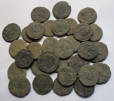 Lot of 30 uncleaned roman coins -- Antique Price Guide Details Page