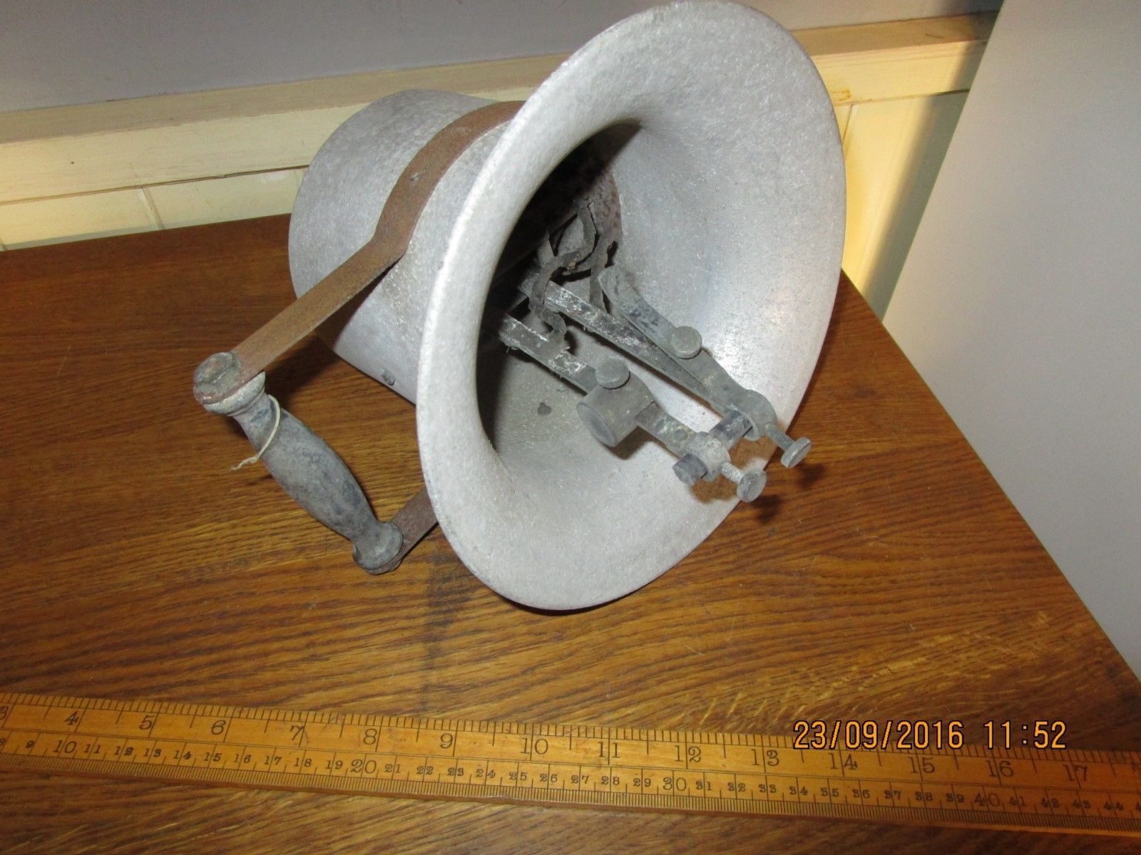 Antique Sunviray Carbon Arc Lamp with moving Brass internal part