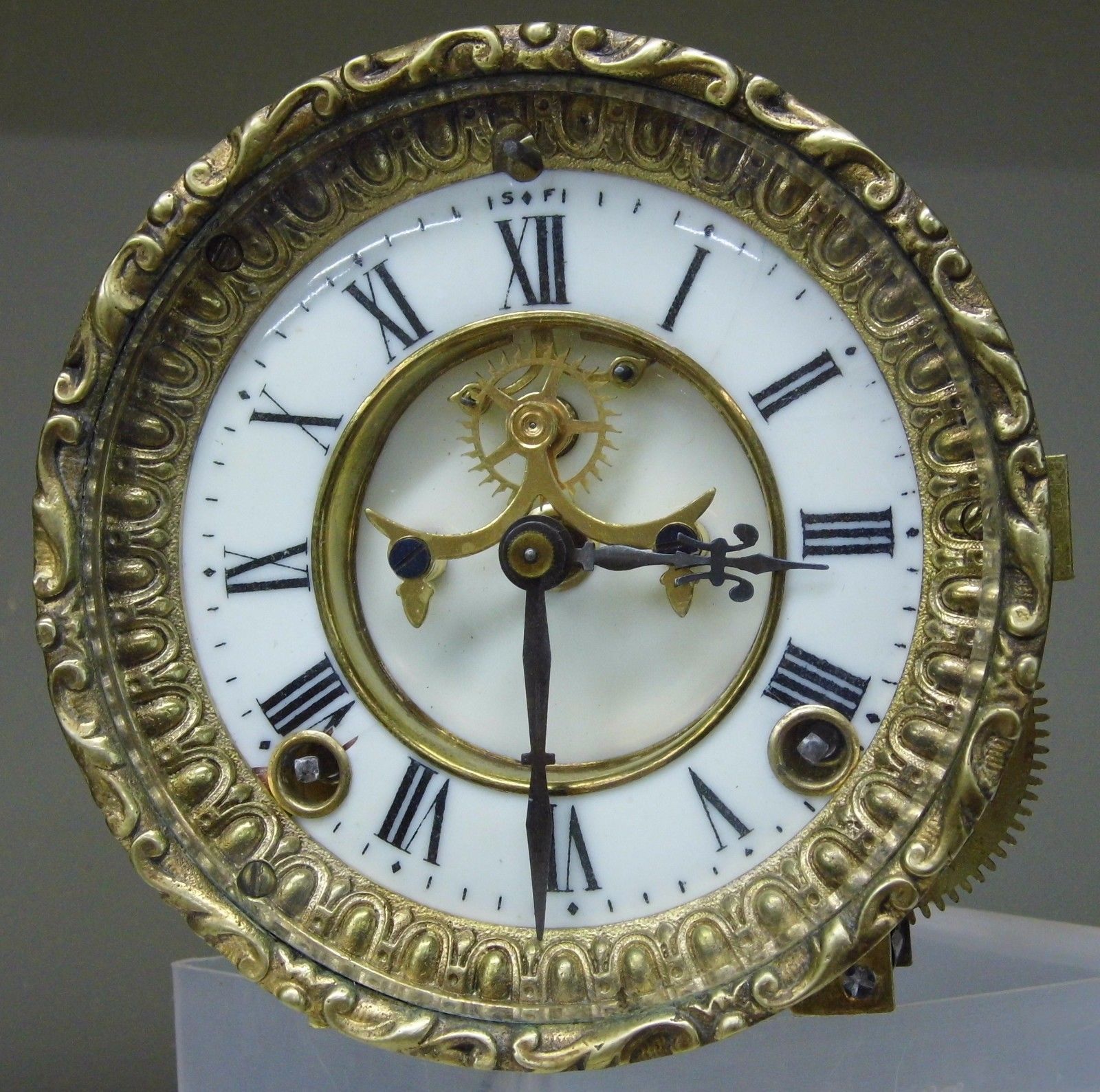 Antique Ansonia Open Escapement Clock Movement Parts Repair Time Strike 8 Day Antique Price Guide Details Page