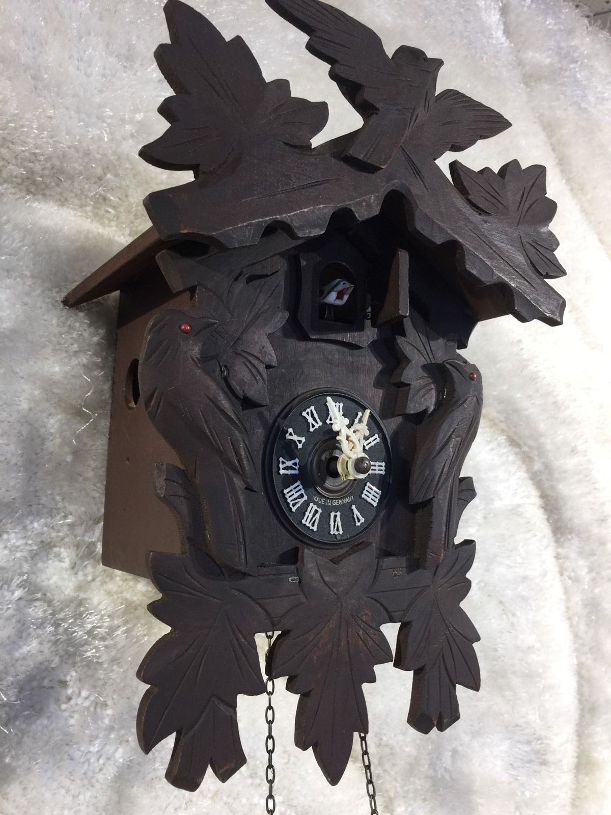 VINTAGE ANTIQUE CUCKOO CLOCK MFG,CO,INC WALL CLOCK MADE IN GERMANY 100/171 PARTS Antique