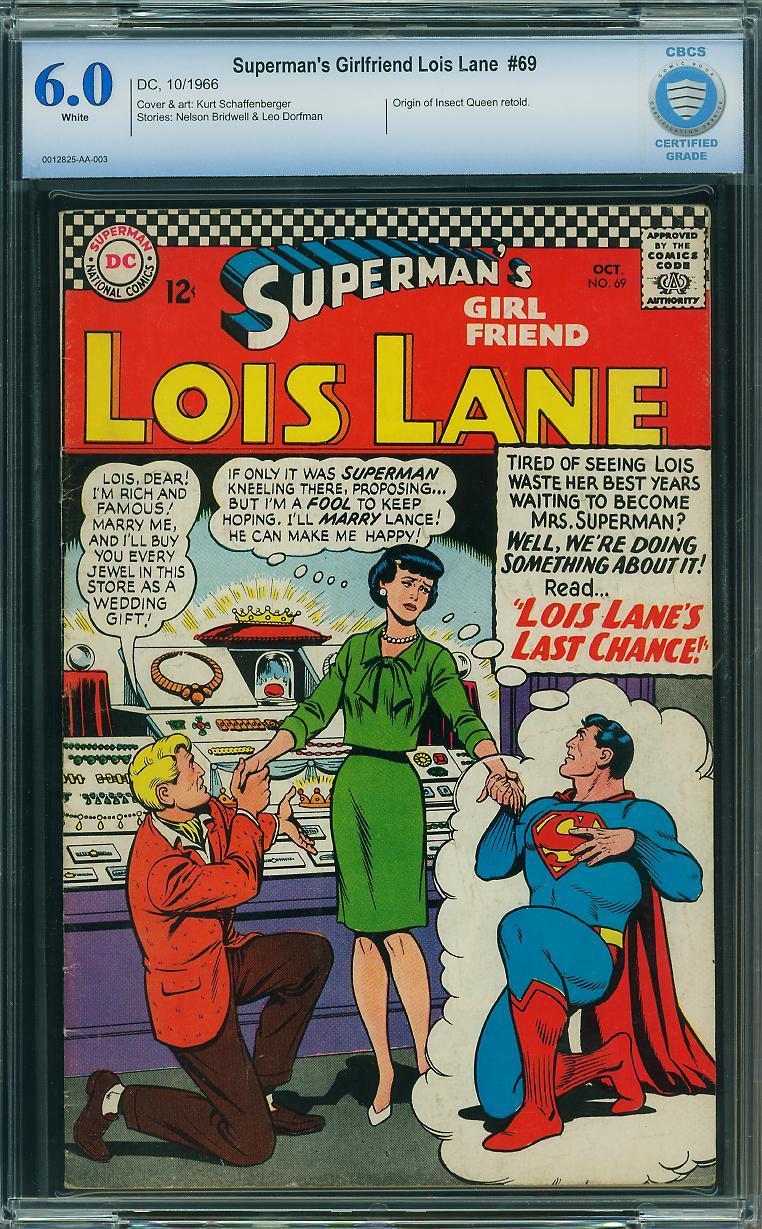 Supermans Girlfriend Lois Lane #69 CBCS 6.0 Kurt Schaffenber image