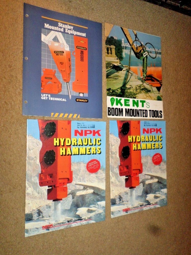 Y. LOT 4 NPK Stanley Kent "Hydraulic Hammers" Tractor Dealer Sales