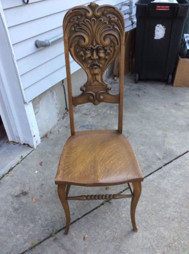 Northwind Side Chair Carved Face 1 Antique Price Guide