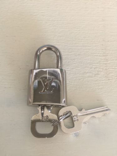 Louis Vuitton Lock #312 Polished Padlock Silver Palladium LV Padlock 2 keys -- Antique Price ...