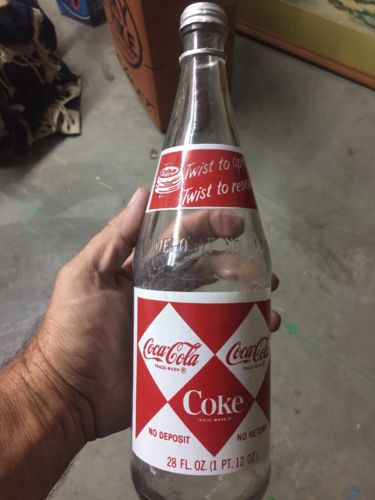 Vintage Coca Cola Soda Pop Bottle Diamond Paint Label Antique