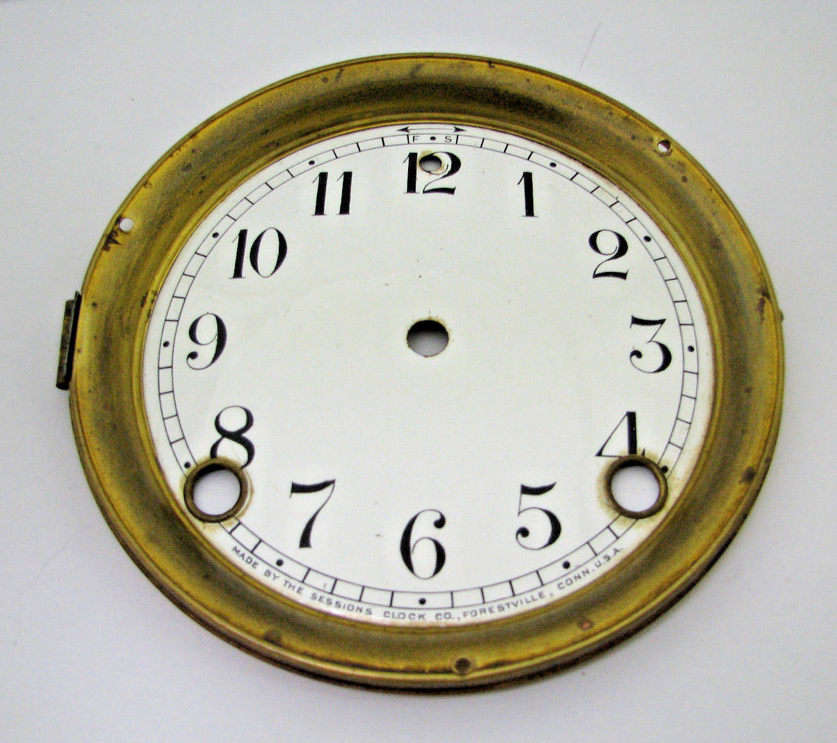 ANTIQUE SESSIONS KITCHEN CLOCK DIAL & PAN PARTS REPAIR Antique Price Guide Details Page