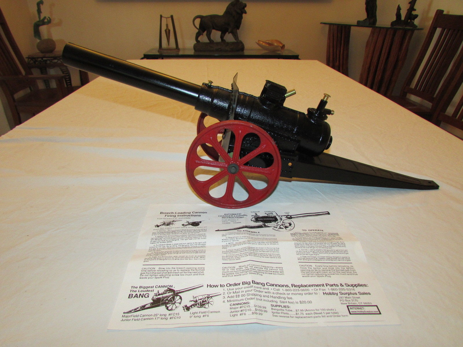 BREECHLOADING "BANGSITE" MAJOR FIELD CANNON FC15, THE BIGGEST AND