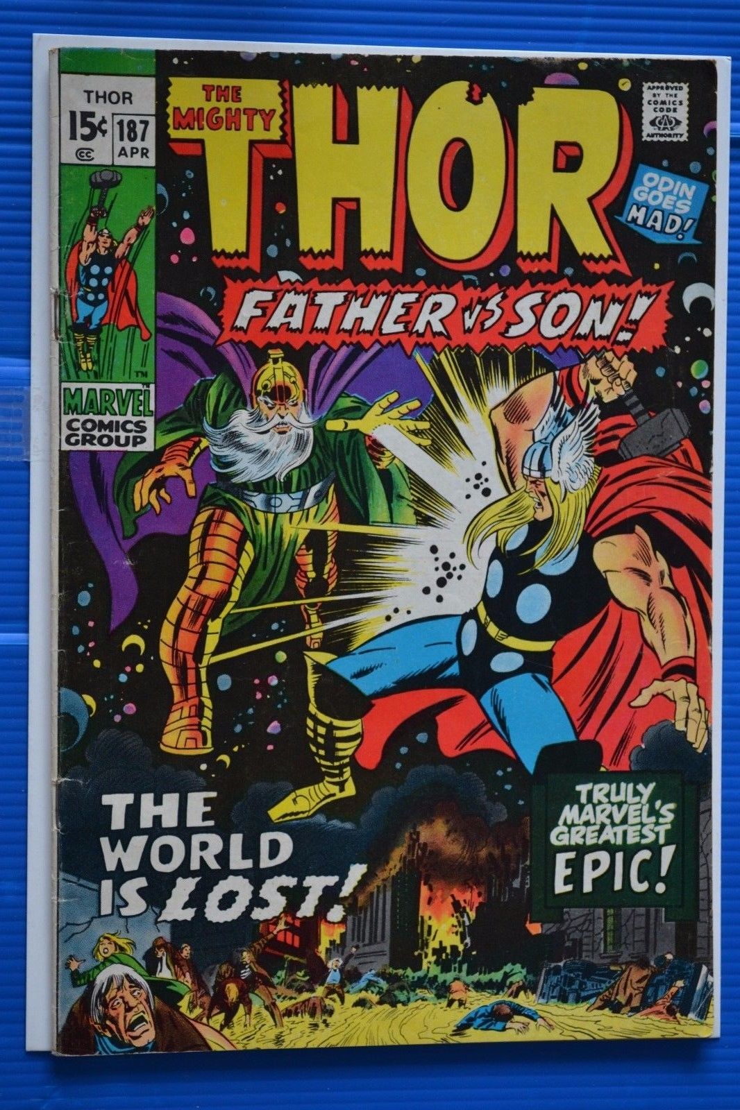 Thor 187 fine apr 1971 marvel comics comic books antique