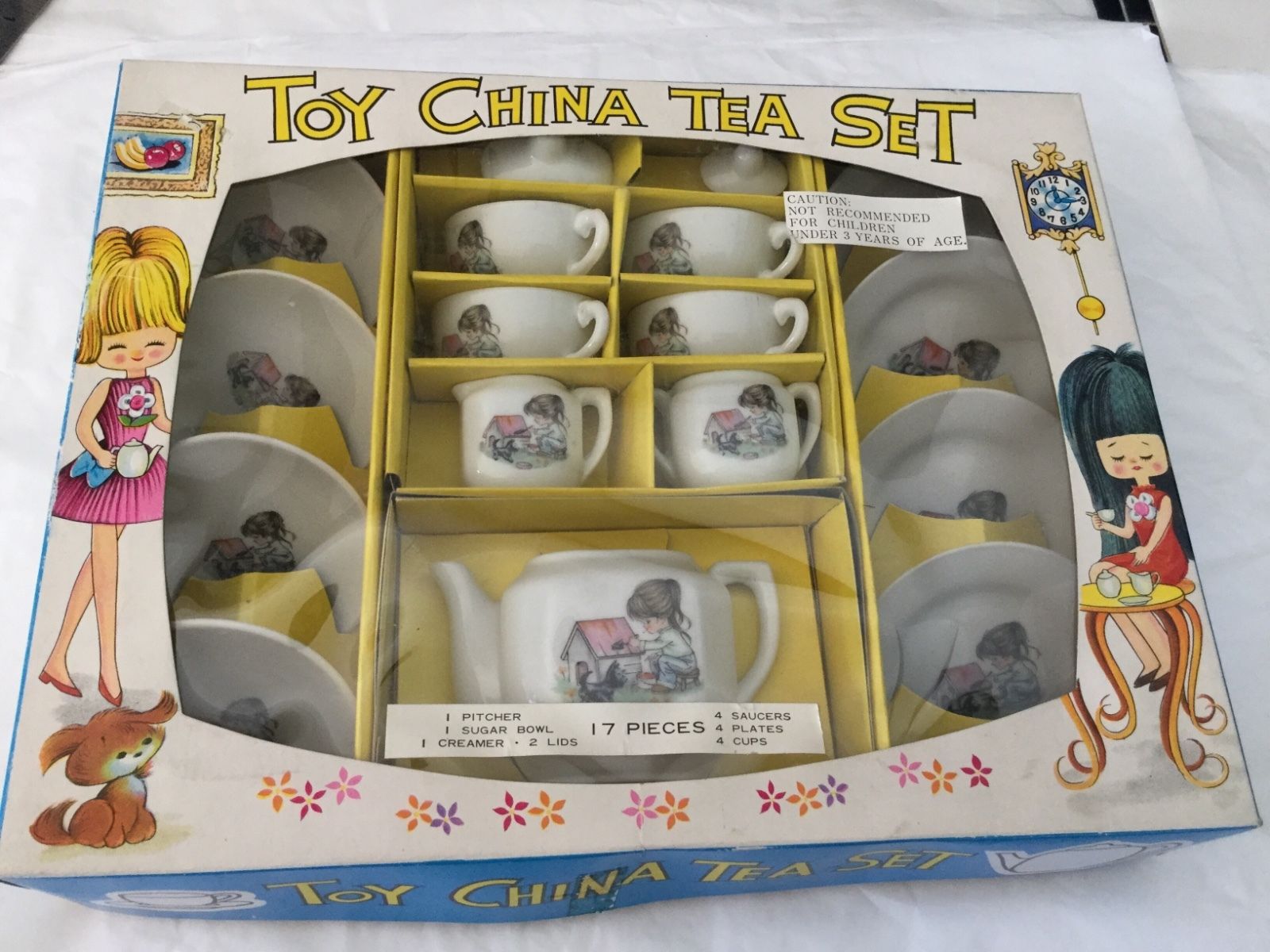 scottie dog tea set
