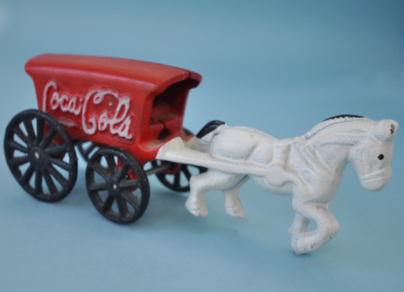 Cast Iron CocaCola Horse & Wagon, Carrage, Coca Cola, Coke Antique