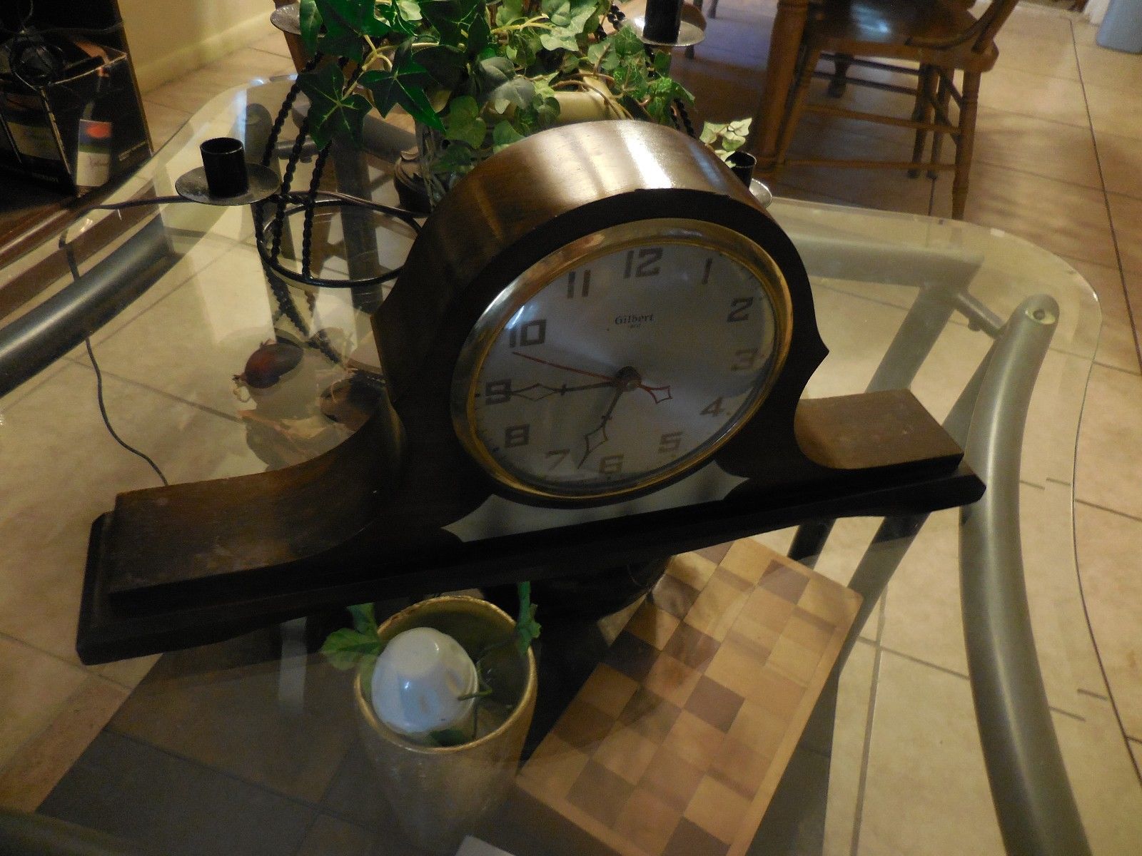 Antique GILBERT electric mantel Clock Model 1807 clean Casing no electric cord Antique Price