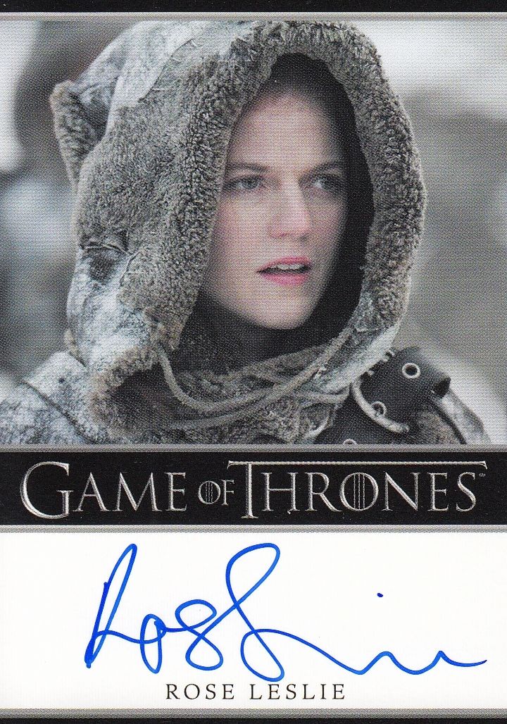 GAME OF THRONES Autograph Trading Card ROSE LESLIE Ygritte HBO Signed ...