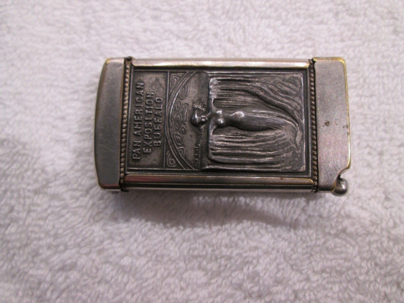 1901 PAN AMERICAN EXPOSITION COMBINATION MATCH SAFE AND CIGAR CUTTER ...
