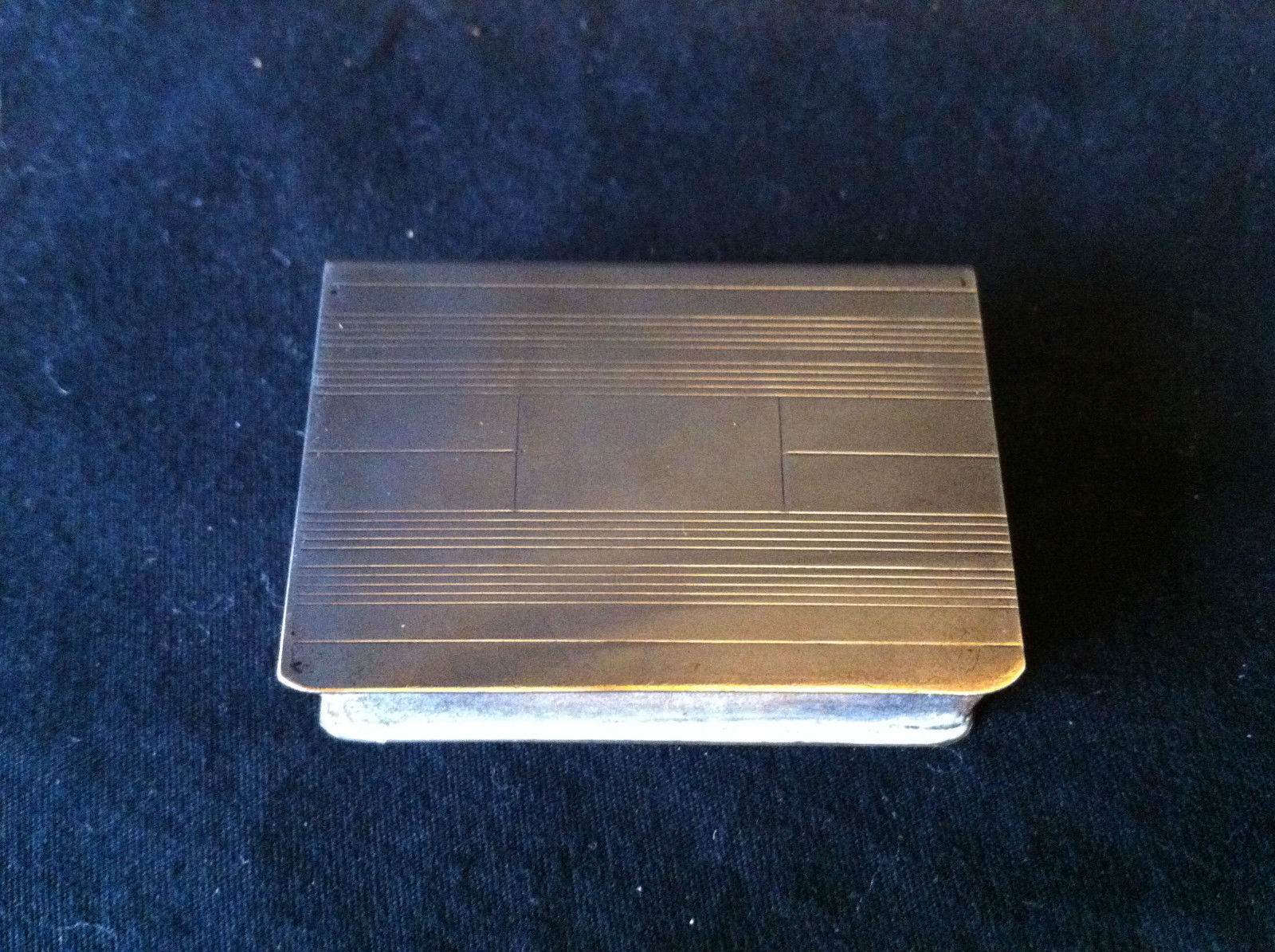 Vintage Monogram Match Box Striker Vesta Safe Sterling Silver ...